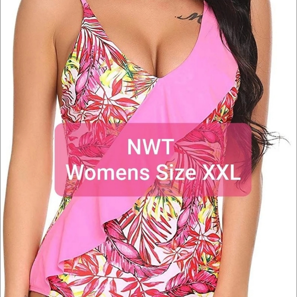 Pink swimsuit one piece
